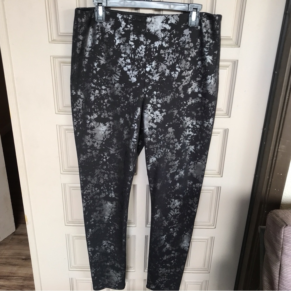 Bailey Pull On Jeggings Blk/Silver Sz12 Skinny Girl